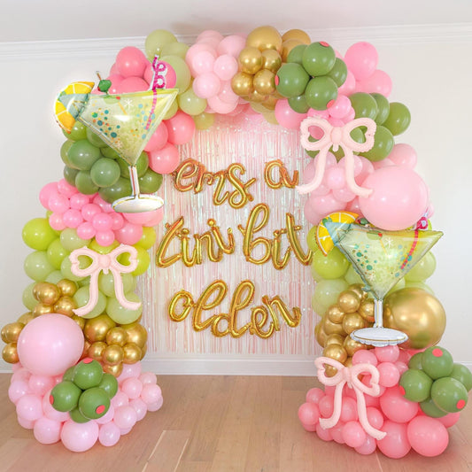 A Tini Bit Older Summer Martini Balloon Garland Kit