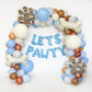 Let Pawty Blue Accents Balloon Garland Kit