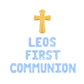 Custom Names First Communion Letter Balloon Kit