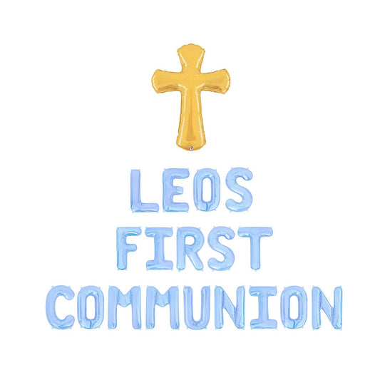 Custom Names First Communion Letter Balloon Kit