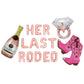 Her Last Rodeo Bachelorette Letter Balloon Kit