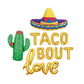 Taco Bout Love (Gold) Letter Balloon Kit