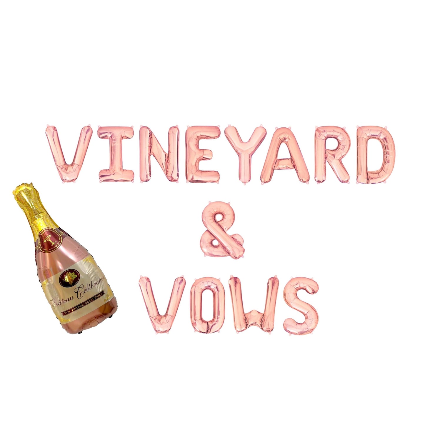Vineyard & Vows Letter Balloon Kit