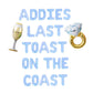 Last Toast On The Coast Custom Letter Balloon Kit