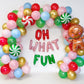 Oh What Fun Colorful Christmas Balloon Garland Kit