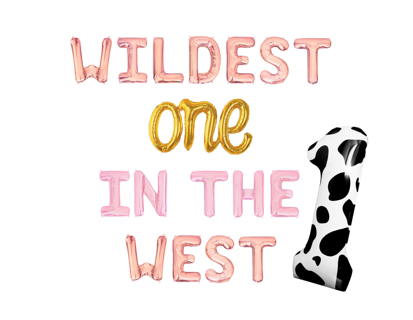 Wildest One In The West Letter Balloon Kit