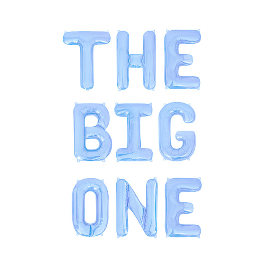 The Big One Baby Blue Letter Balloon Kit