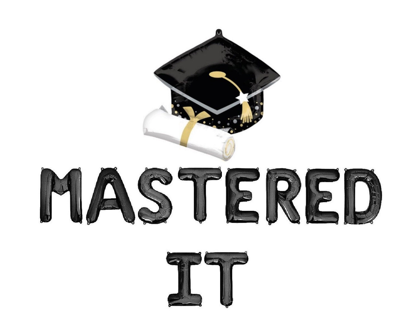 Masters It Masters Degree Graduation Letter Balloon Kit