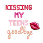 Kissing My Teens Goodbye Letter Balloon Kit