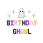 Multi-Colored Birthday Ghoul Halloween Letter Balloon Kit