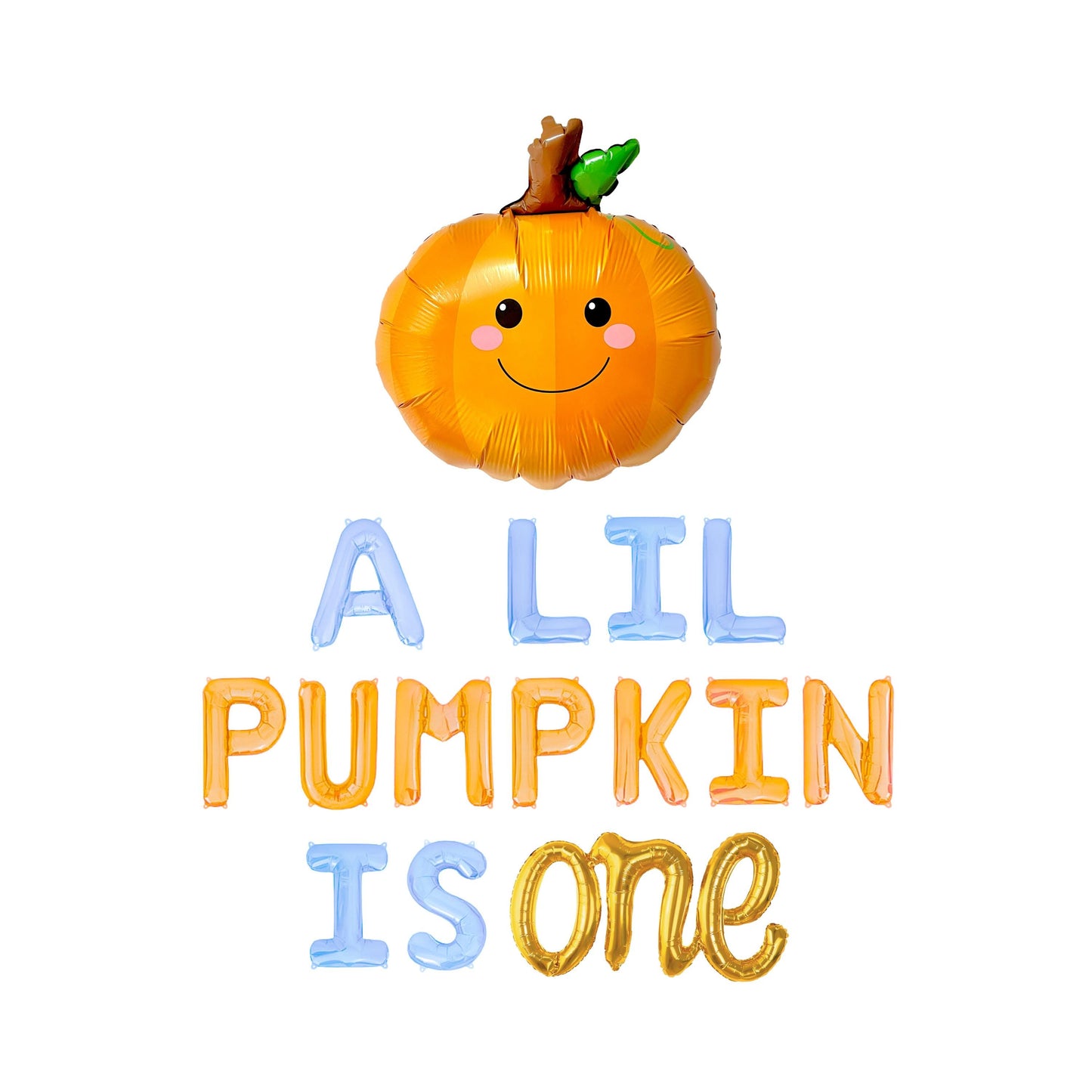 A Lil Pumpkin Is One Letter Balloon Kit