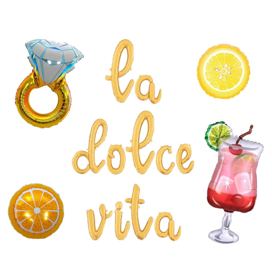 La Dolce Vita Letter Balloon Kit