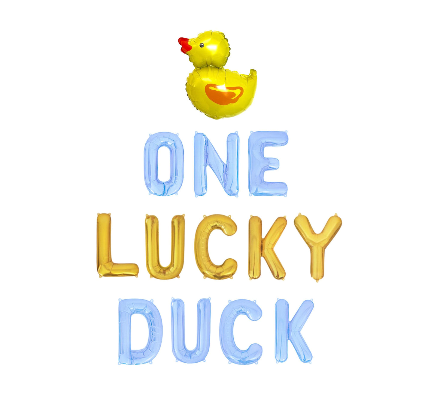 One Lucky Duck Letter Balloon Kit