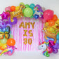 Rainbow Unicorn Dolphin Balloon Garland Kit