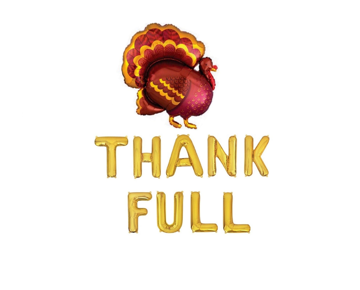 Thank Full Thanksgiving Letter Balloon Kit