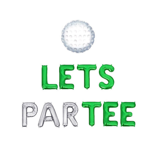 Lets Par Tee Golf Themed Letter Balloon Kit