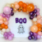 Orange & Purple Boo Halloween Balloon Garland Kit