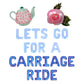 Let's Go For A Carriage Ride Letter Balloon Kit