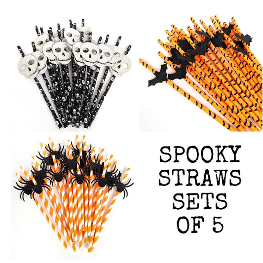 Halloween Party Paper Straws