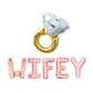 Wifey Engagement Wedding Letter Balloon Kit