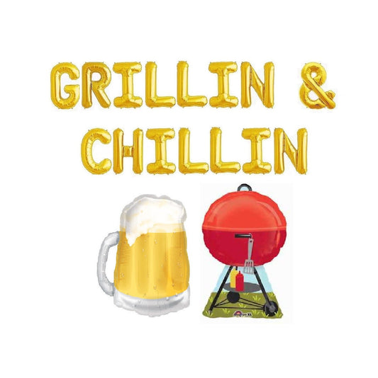 Grillin & Chillin Letter Balloon Kit
