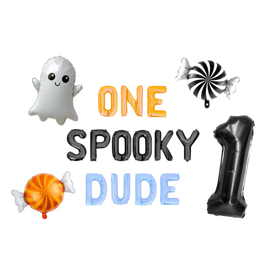 One Spooky Dude Letter Balloon Kit