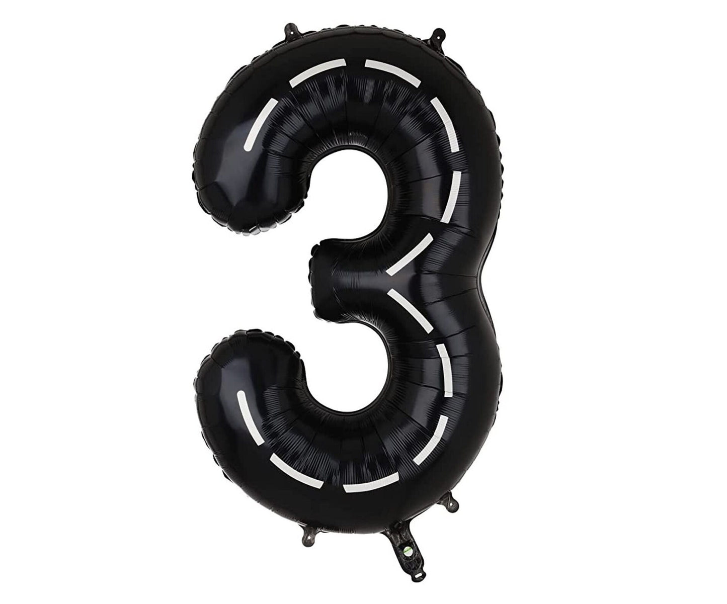 Jumbo Race Car Themed Number Three Balloon