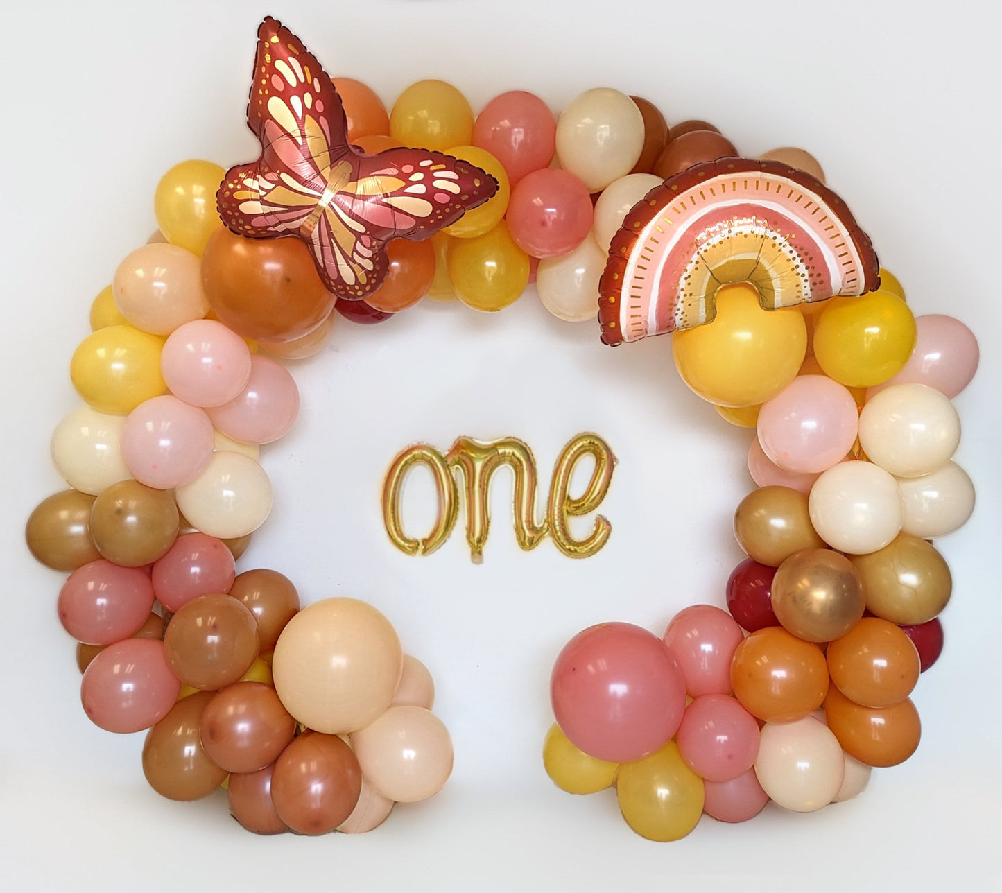 Boho Butterfly One Balloon Garland Kit