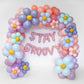 Stay Groovy Pastel Blues Balloon Garland Kit