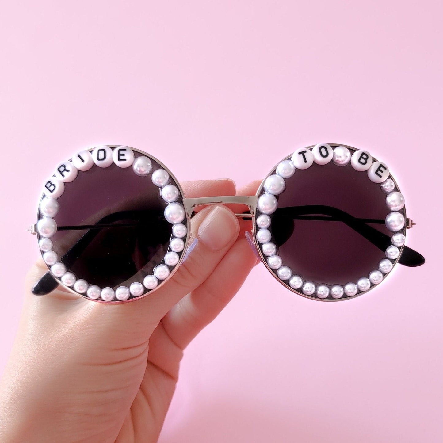 White Bride to Be Pearl Sunglasses