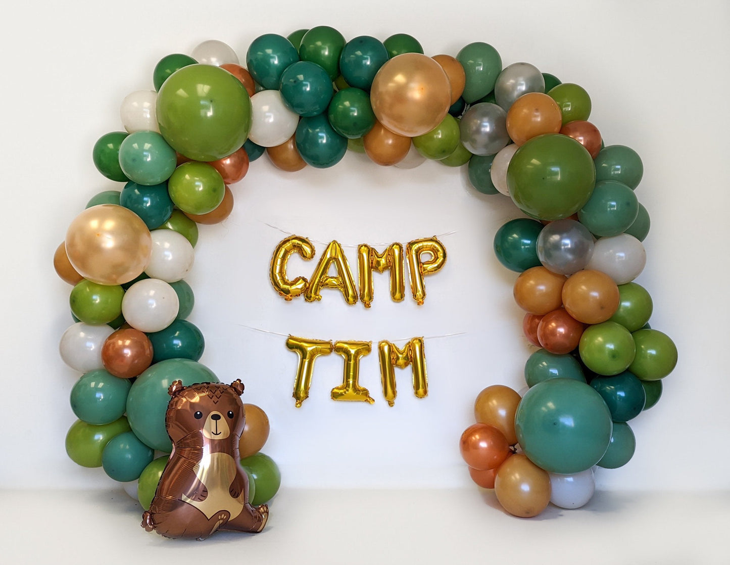 Camp Woodland Bear Balloon Garland Kit