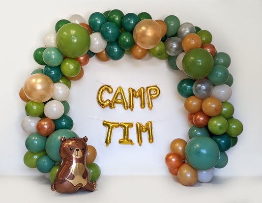 Camp Woodland Bear Balloon Garland Kit