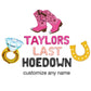 Custom Names Last Hoedown Western Letter Balloon Kit