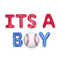 Its A Boy Gender Reveal Baseball Letter Balloon Kit