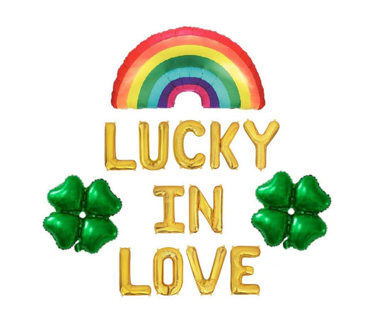 Lucky In Love St Paddys Day Letter Balloon Kit