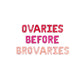 Ovaries Before Brovaries Galentines Letter Balloon Kit