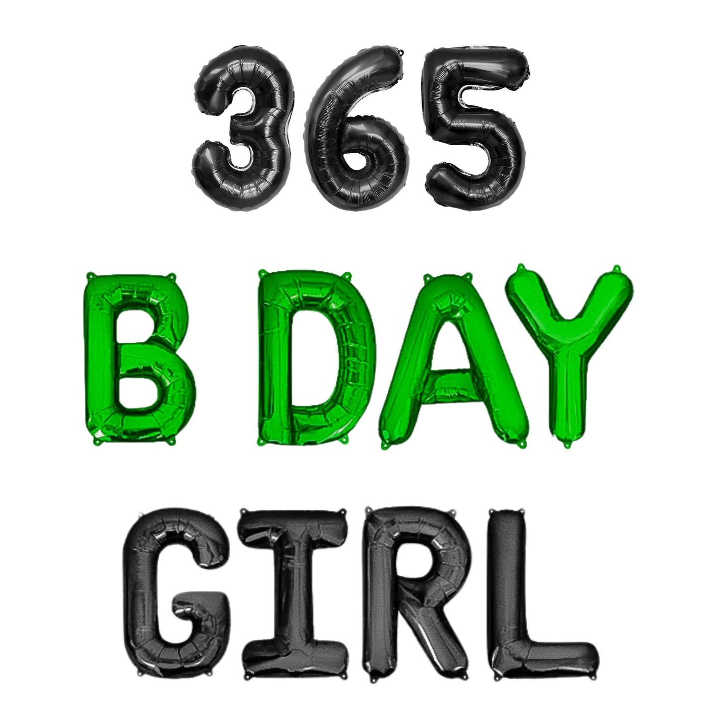 365 B-Day Girl Letter Balloon Kit