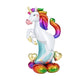 3D Standing Rainbow Unicorn Balloon