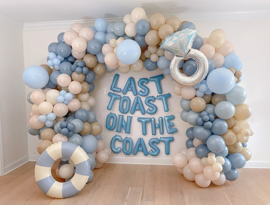 Last Toast On The Coast Beach Bachelorette Balloon Garland Kit