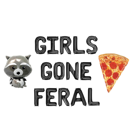 Girls Gone Feral Letter Balloon Kit