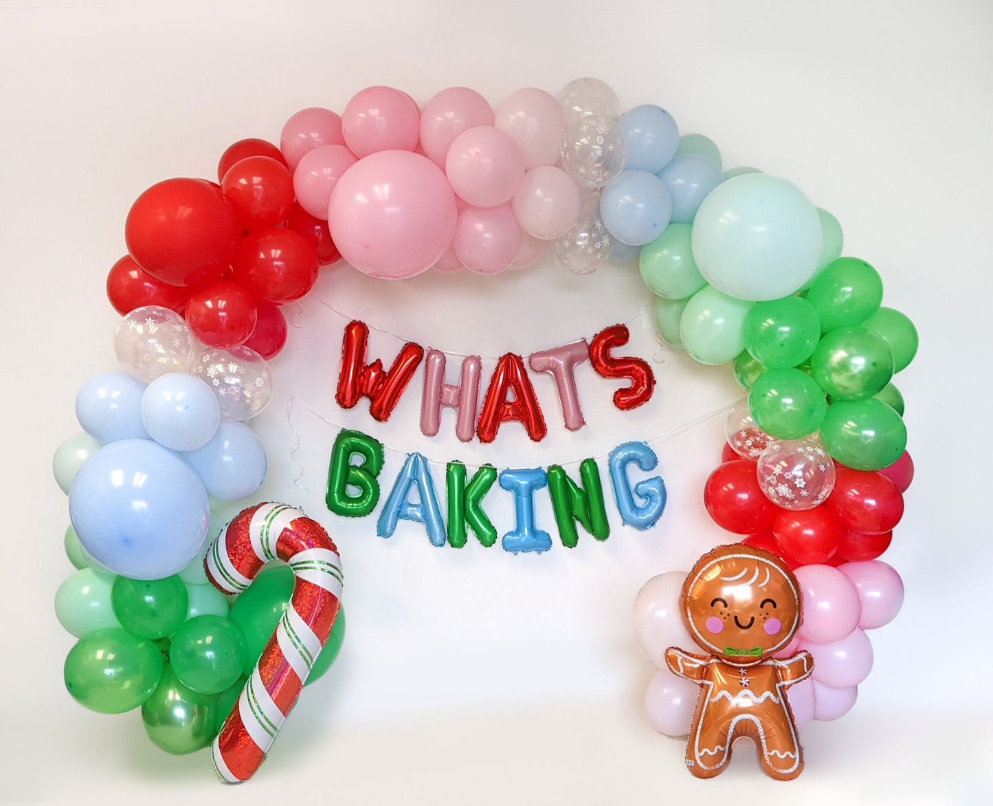 Whats Baking Colors Clustered Christmas Balloon Garland Kit