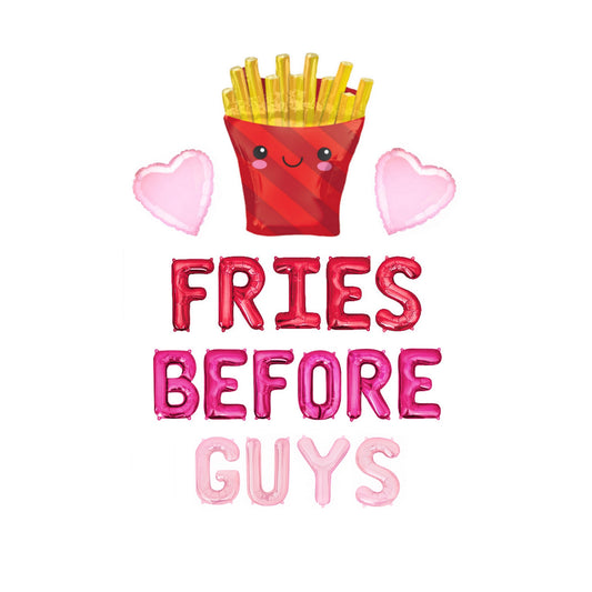 Fries Before Guys Letter Balloon Kit