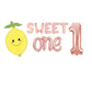 Sweet One Lemon Themed Letter Balloon Kit