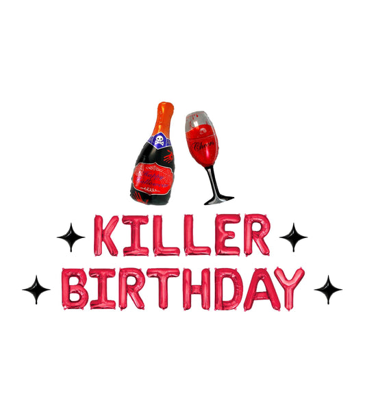 Killer Birthday Letter Balloon Kit