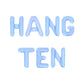 Hang Ten Baby Blue Letter Balloon Kit