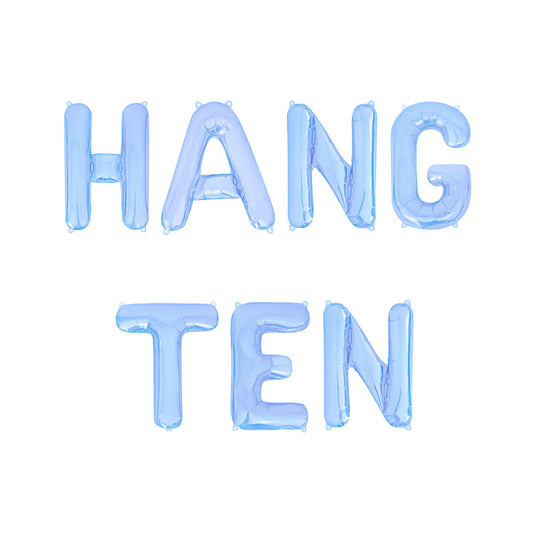 Hang Ten Baby Blue Letter Balloon Kit