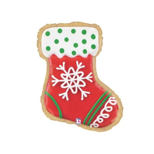 Stocking Shaped Iced Cookie Balloon