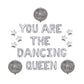 You Are The Dancing Queen Disco Themed Letter Balloon Kit