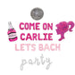 Come on Custom Name Lets Bach Party Letter Balloon Kit