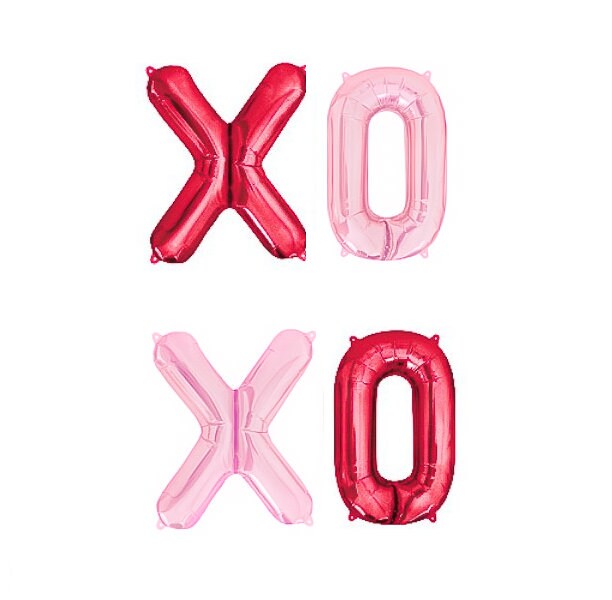 XO XO Valentines Day Themed Letter Balloon Kit